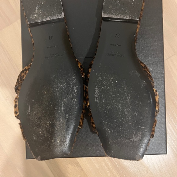 Saint Laurent ‘YSL’ Tribute flats in leopard print size 37 - Picture 3 of 6